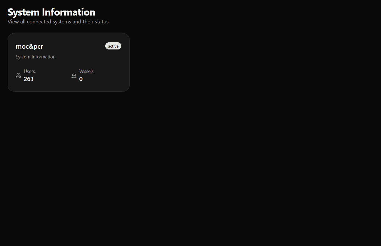 Centralised User Management Screenshot